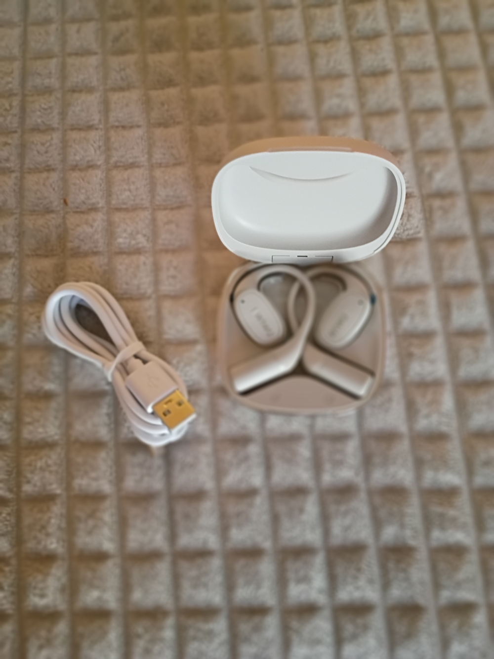 RICHJOY Open Ear Bluetooth Wireless Earbuds Beige